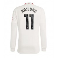 Manchester United Rasmus Hojlund #11 Tretí futbalový dres 2023-24 Dlhy Rukáv